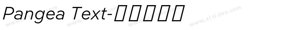 Pangea Text字体转换